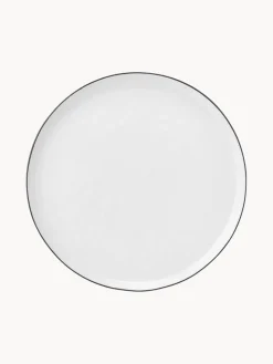 Fashion Broste Copenhagen Assiettes à dessert artisanales en porcelaine Salt, 4 pièces