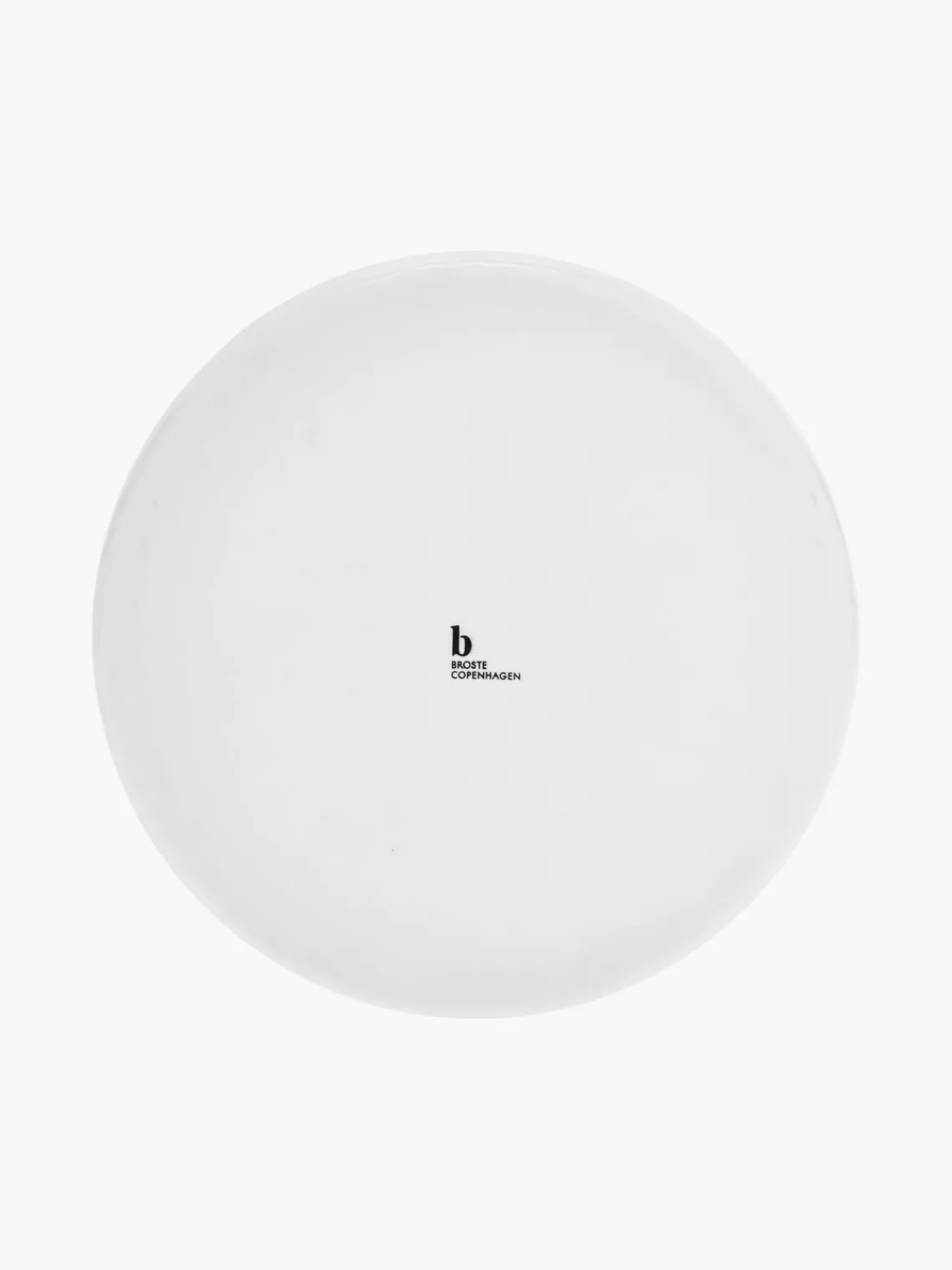 Fashion Broste Copenhagen Assiettes à dessert artisanales en porcelaine Salt, 4 pièces