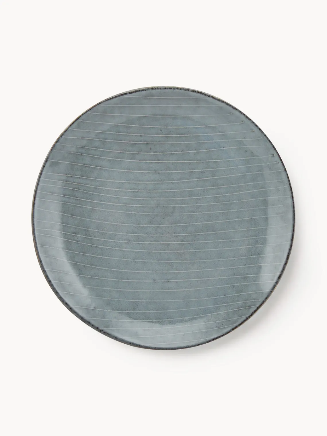Discount Broste Copenhagen Assiettes à dessert artisanales Nordic Sea, 4 pièces Gris-bleu, chiné