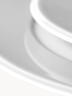Fashion Meissen Assiettes à dessert artisanales en porcelaine Vitruv, 2 pièces Blanc