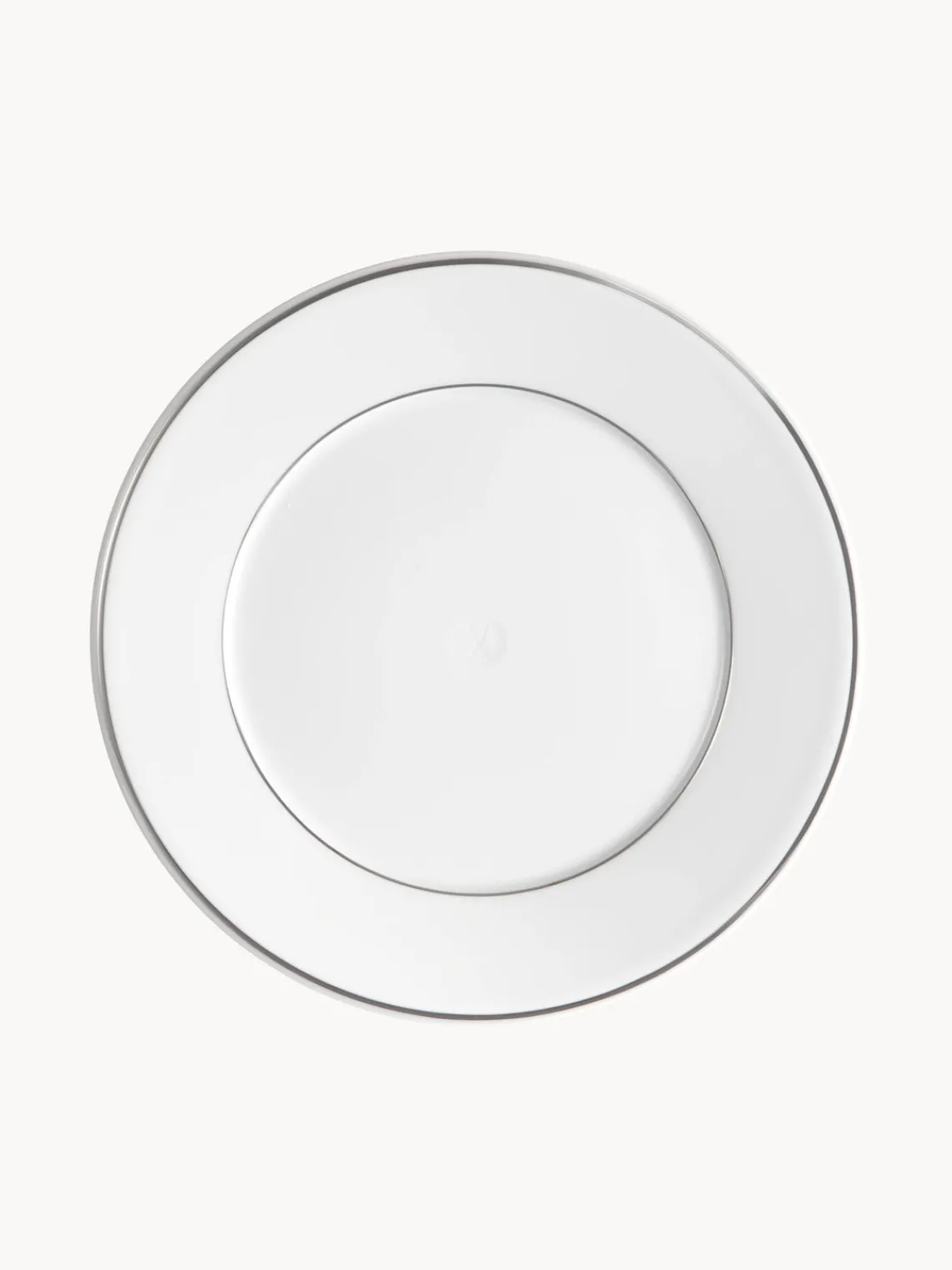 Discount Meissen Assiettes à dessert artisanales en porcelaine Vitruv, 2 pièces Blanc avec bord platine
