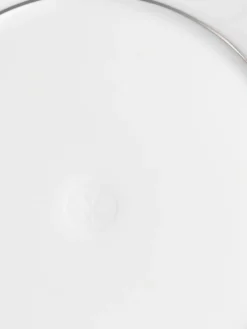 Discount Meissen Assiettes à dessert artisanales en porcelaine Vitruv, 2 pièces Blanc avec bord platine