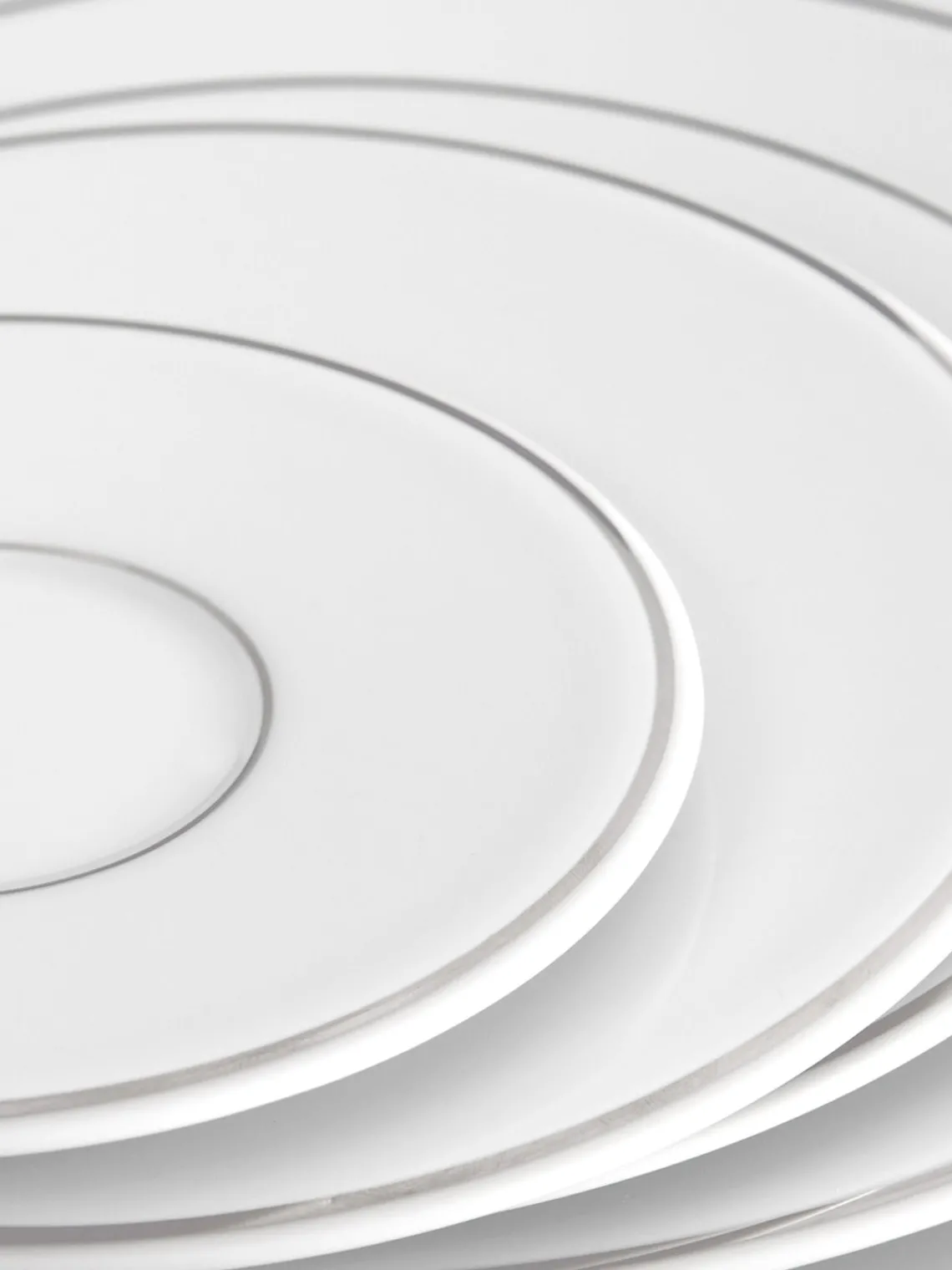 Discount Meissen Assiettes à dessert artisanales en porcelaine Vitruv, 2 pièces Blanc avec bord platine