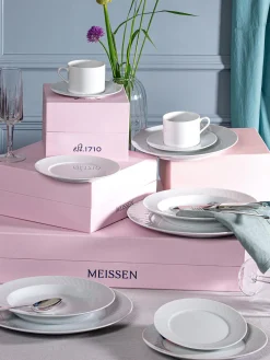 New Meissen Assiettes à dessert artisanales en porcelaine No. 41, 2 pièces