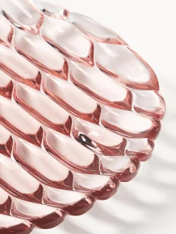Fashion Kartell Assiettes à dessert avec motif texturé Jellies, 4 pièces Rose pâle