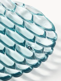 Best Kartell Assiettes à dessert avec motif texturé Jellies, 4 pièces Bleu ciel