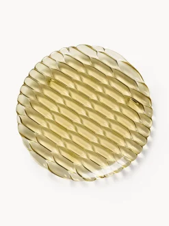 New Kartell Assiettes à dessert avec motif texturé Jellies, 4 pièces Jaune pâle
