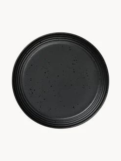 Discount ASA Selection Assiettes à dessert en porcelaine Demir, 6 pièces Noir, chiné