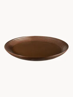 Sale ASA Selection Assiettes à dessert en porcelaine Demir, 6 pièces Brun