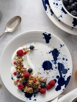 New ROYAL DOULTON Assiettes à dessert en porcelaine Pacific Blue, 6 élém.