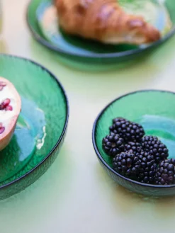 Online HKLIVING Assiettes à dessert en verre The Emeralds, 2 pièces