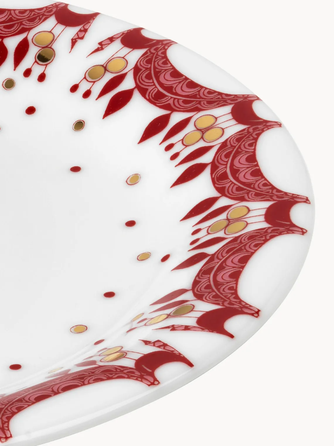 Fashion Bjørn Wiinblad Assiettes à dessert peintes à la main Guirlande, 4 pièces