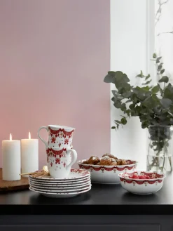Fashion Bjørn Wiinblad Assiettes à dessert peintes à la main Guirlande, 4 pièces