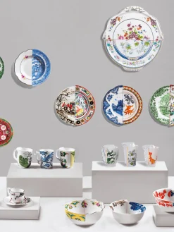 Sale SELETTI Assiettes creuses artisanales Hybrid, 2 pièces Multicolore