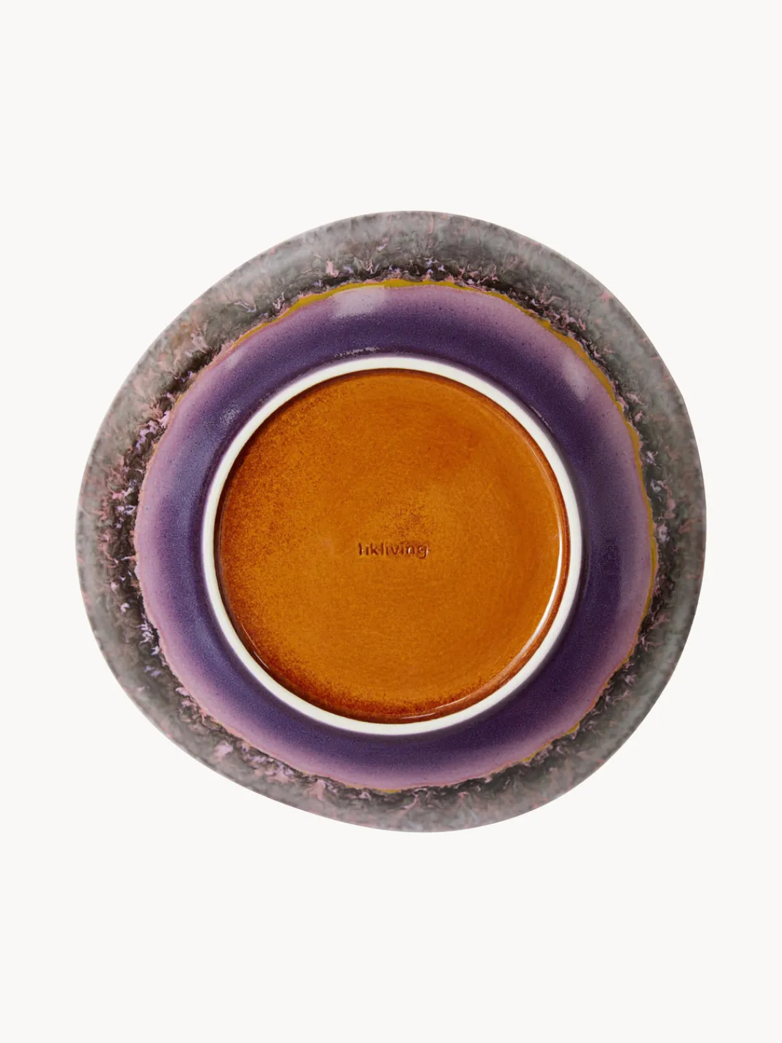 Online HKLIVING Assiettes creuses artisanales en grès 70's, 2 pièces