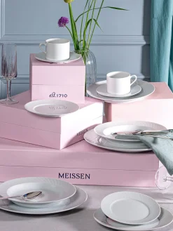 Clearance Meissen Assiettes creuses artisanales en porcelaine No. 41, 2 pièces