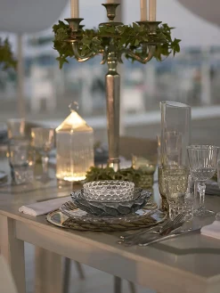Sale Kartell Assiettes creuses avec motif texturé Jellies, 4 pièces Bleu ciel