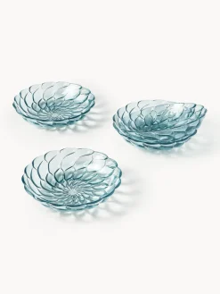 Sale Kartell Assiettes creuses avec motif texturé Jellies, 4 pièces Bleu ciel