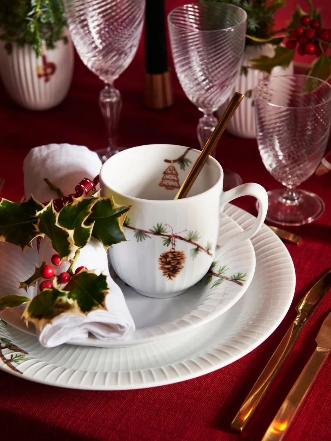 Discount KÄHLER Assiettes creuses en porcelaine Hammershøi, 4 pièces