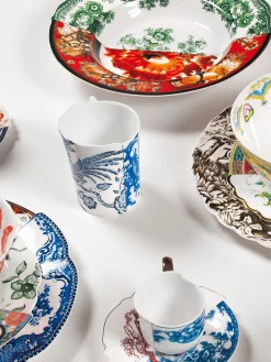 Clearance SELETTI Assiettes plates artisanales Hybrid, 2 pièces Multicolore
