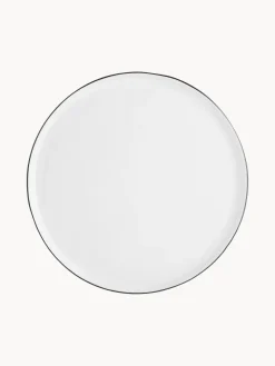 Online Broste Copenhagen Assiettes plates artisanales en porcelaine Salt, 4 pièces
