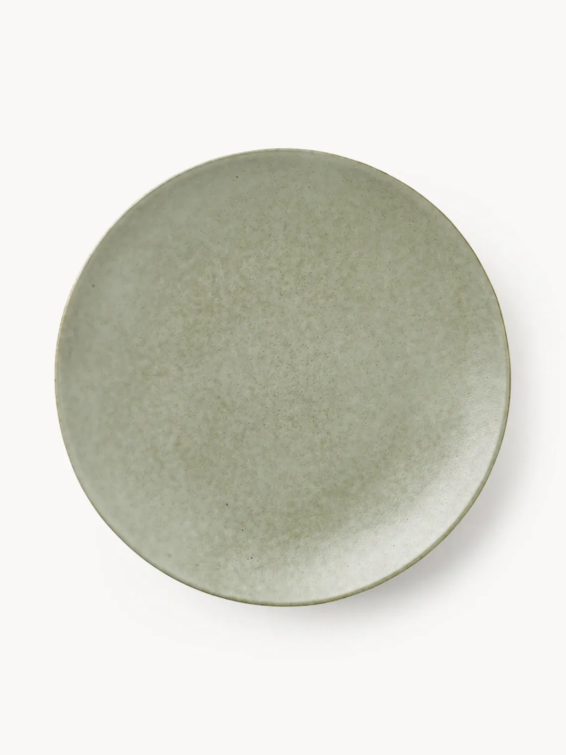 Clearance Broste Copenhagen Assiettes plates artisanales Nordic Marsh, 4 pièces Vert sauge, chiné