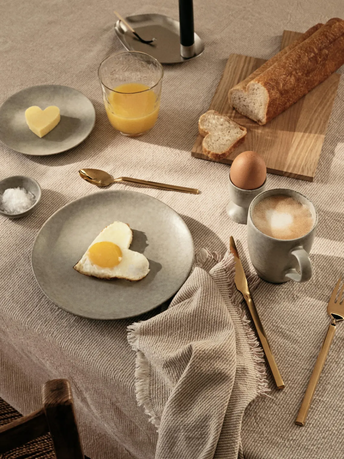 Clearance Broste Copenhagen Assiettes plates artisanales Nordic Marsh, 4 pièces Vert sauge, chiné
