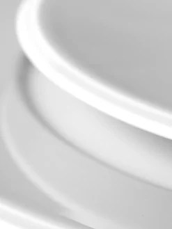 Clearance Meissen Assiettes plates artisanales en porcelaine Vitruv, 2 pièces Blanc