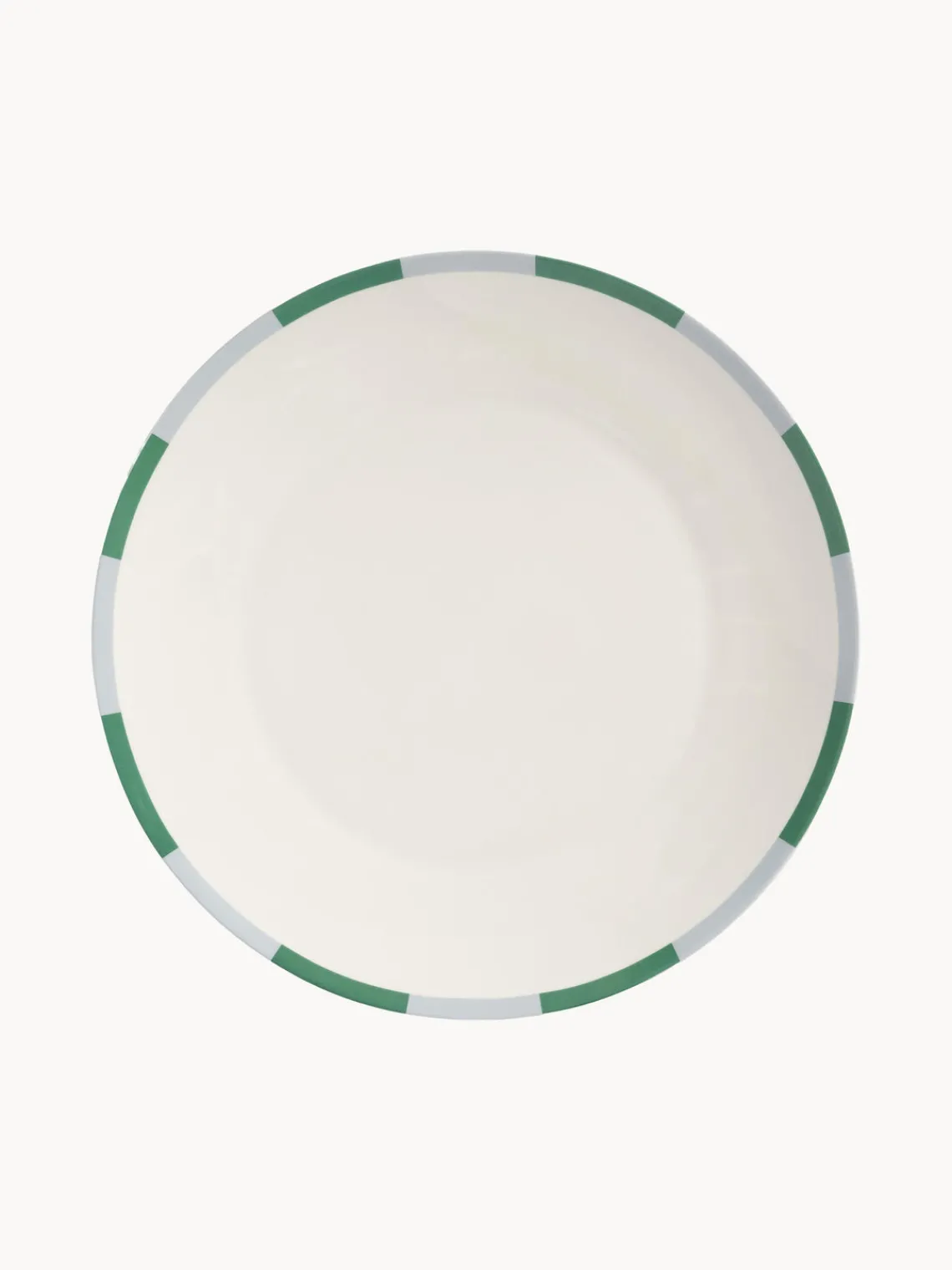 Hot &k Amsterdam Assiettes plates au design de Noël Bliss, 2 pièces Blanc, vert