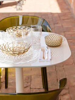 Fashion Kartell Assiettes plates avec motif texturé Jellies, 4 pièces