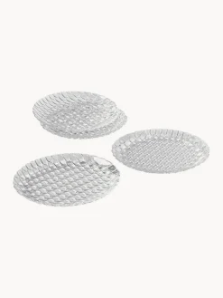 Online Kartell Assiettes plates avec motif texturé Jellies, 4 pièces Transparent