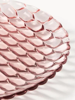 Online Kartell Assiettes plates avec motif texturé Jellies, 4 pièces Rose pâle