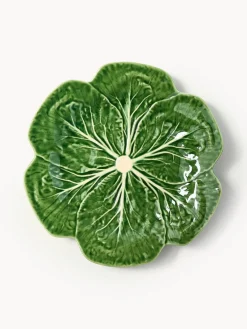 New BORDALLO PINHEIRO Assiettes plates Cabbage, 4 pièces