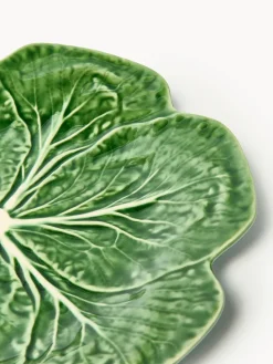 New BORDALLO PINHEIRO Assiettes plates Cabbage, 4 pièces