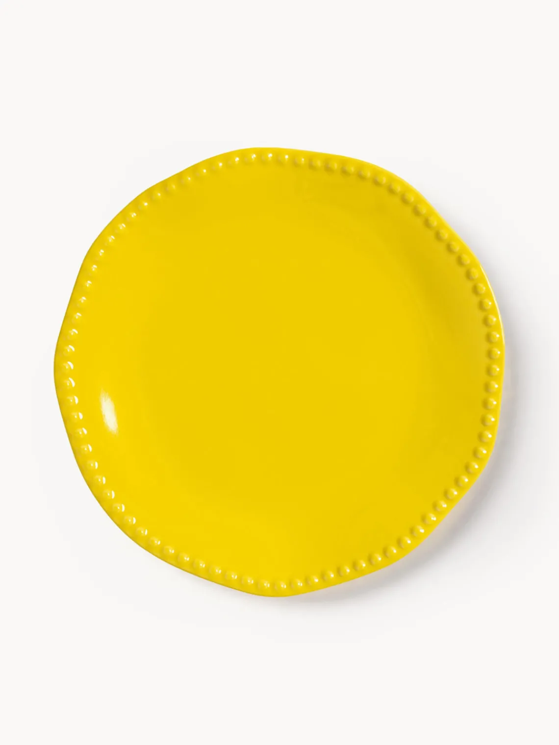 Clearance &k Amsterdam Assiettes plates en porcelaine Fine Bon Chine Perle, 2 pièces Jaune