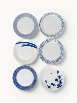 Hot ROYAL DOULTON Assiettes plates en porcelaine Pacific Blue, 6 élém.
