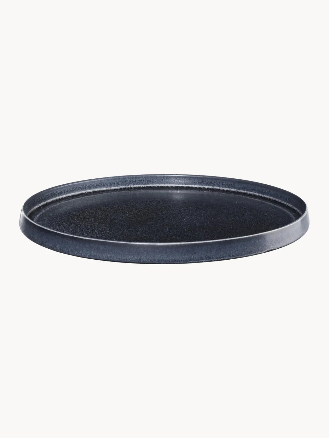 Fashion ASA Selection Assiettes plates émaillées Gobi, 6 pièces Gris-bleu