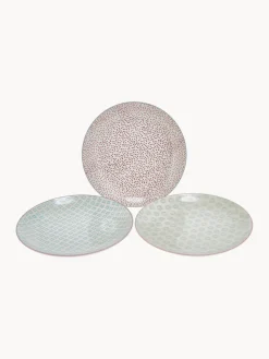 Discount Bloomingville Assiettes plates peintes à la main Patrizia, 3 élém.