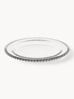 Outlet Cote Table Assiettes plates Perles, 3 pièces