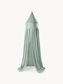 Online Sebra Baldaquin en coton bio Stars Vert menthe