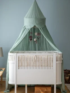 Online Sebra Baldaquin en coton bio Stars Vert menthe