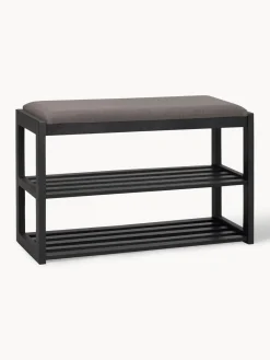 Sale Rowico Banc avec rangement en chêne Confetti Noir, gris foncé