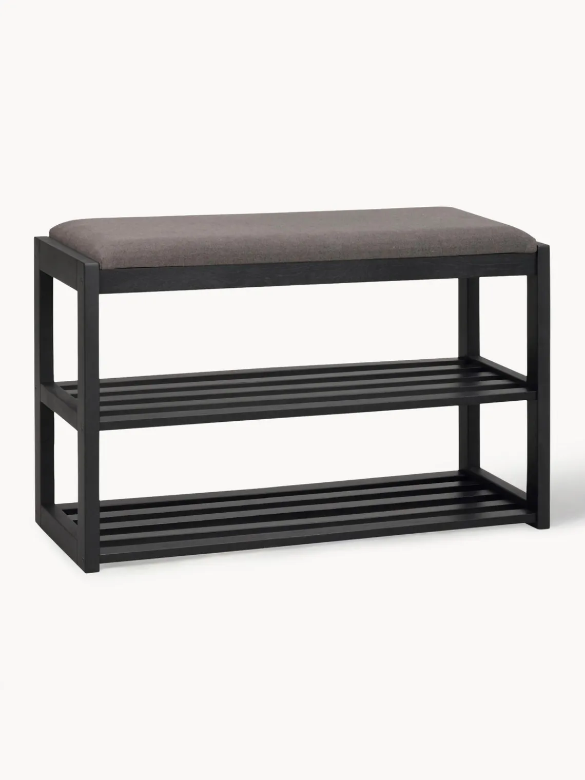 Sale Rowico Banc avec rangement en chêne Confetti Noir, gris foncé