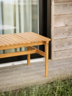 New FDB Mobler Banc de jardin en teck Sammen