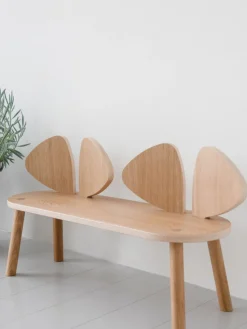 Discount Nofred Banc en bois pour enfant Mouse Chêne