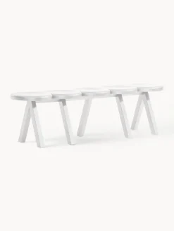 Hot Driade Banc en chêne Millepiedi Chêne blanc laqué