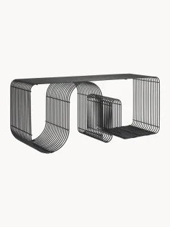 New AYTM Banc en métal Curva Noir, mat