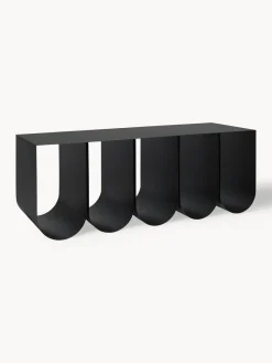 Clearance Kristina Dam Banc en métal Curved Noir