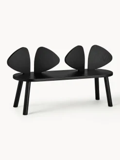 Hot Nofred Banc pour enfants en bois de chêne Mouse Noir