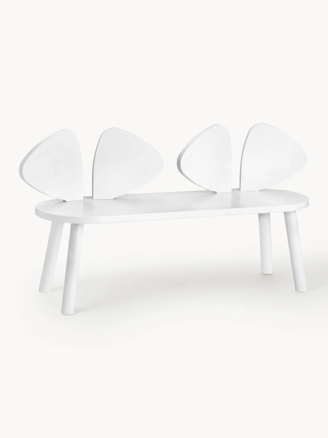 Sale Nofred Banc pour enfants en bois de chêne Mouse Blanc